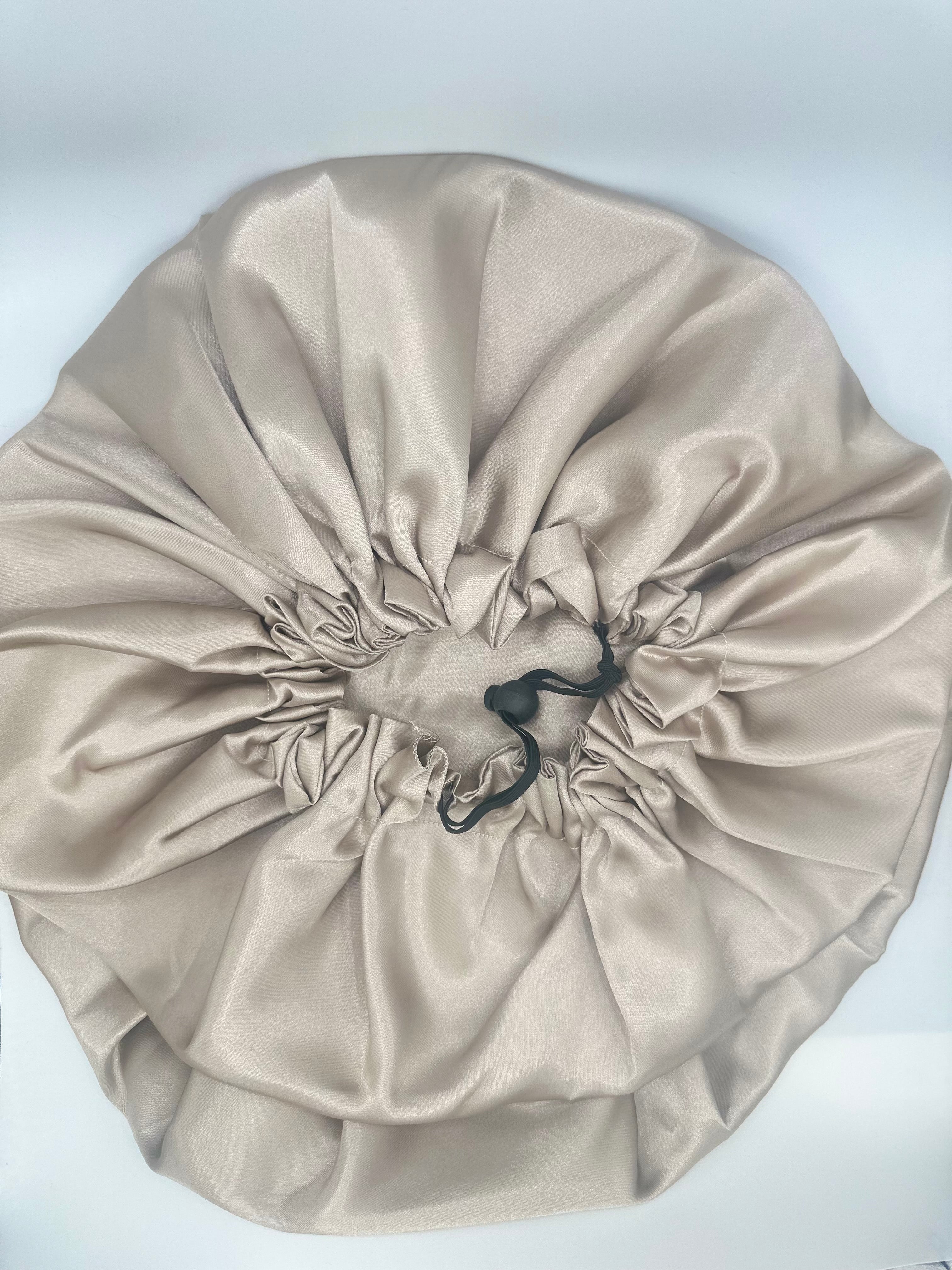 Luxury Handmade Satin/Silk Bonnet Couture Coiffure
